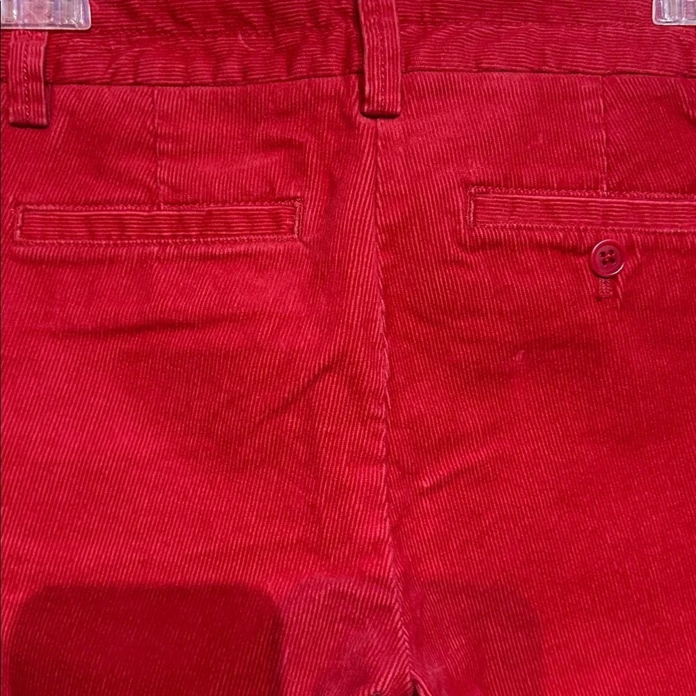 J. Crew Vibrant Red Corduroy Pants city fit